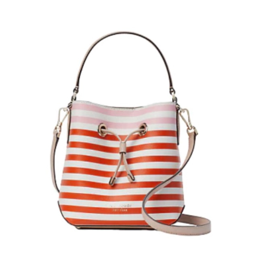 Kate Spade EVA STRIPE SMALL BUCKET BAG